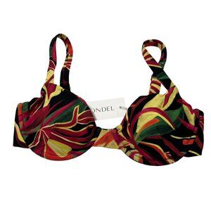 Shondel Antonella Bikini Top in Black Lotus
